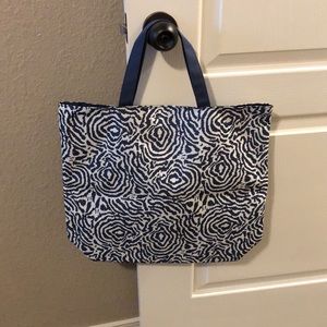 NWOT tote blue and white bag